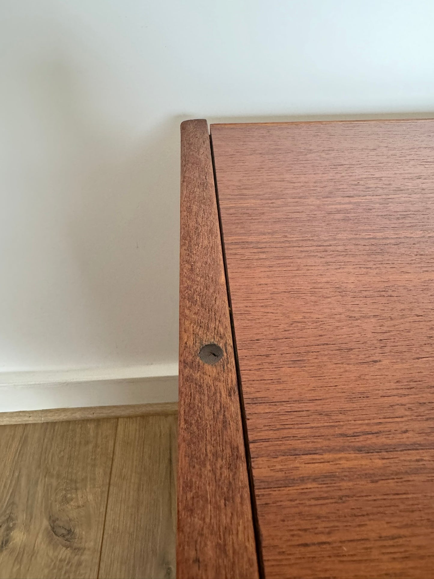 Vintage Teak Storage Cabinet – 4 Drawers, Scandinavian Style, 1960s