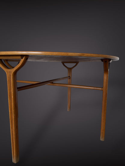 Round Coffee Table by Peter Hvidt & Orla Mølgaard-Nielsen for Fritz Hansen – Model 6900