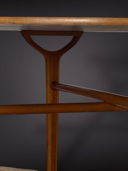 Round Coffee Table by Peter Hvidt & Orla Mølgaard-Nielsen for Fritz Hansen – Model 6900