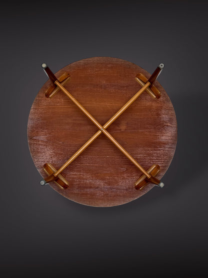 Round Coffee Table by Peter Hvidt & Orla Mølgaard-Nielsen for Fritz Hansen – Model 6900